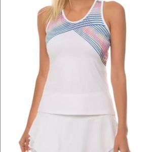 Lucky In Love Women's Tennis Count On Me Tank Top $58